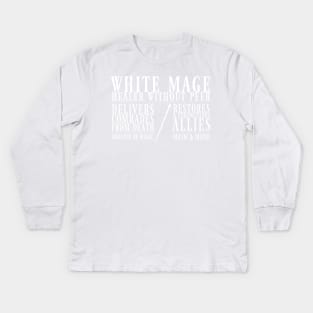 White Mage Kids Long Sleeve T-Shirt